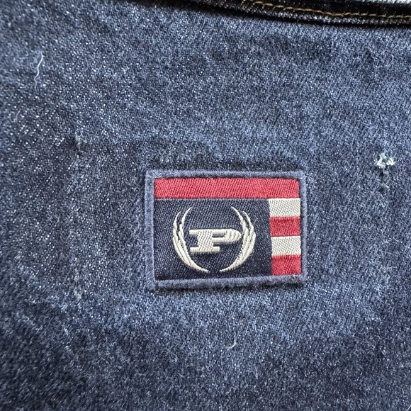 Vintage Phat Farm Jean Jacket Mens L Blue Denim Hip Hop Trucker 90s Hong Kong - Picture 6 of 15